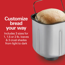 Load image into Gallery viewer, ARTISAN DOUGH &amp; BREAD MAKER, WHITE &amp; STAINLESS
