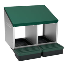 Load image into Gallery viewer, EggHouse Galvanized Nesting Box (Up to 20 Birds)
