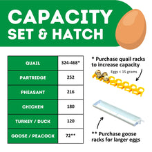 Load image into Gallery viewer, 360 Eggs Incubator Kit (180 Set + 180 Hatch)
