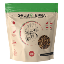 Load image into Gallery viewer, GrubTerra Black Soldier Fly Larvae | 5lb &amp; 10lb Bags
