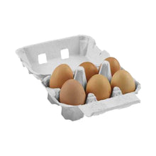 Load image into Gallery viewer, 6-Egg Cartons - Natural Pulp, Flat Blank Top
