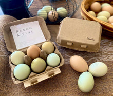 Load image into Gallery viewer, Half Dozen Egg Cartons - Henlay Blank Flat Top, Six Pack, 2 colors, 20 or 100
