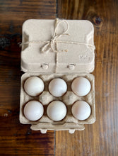 Load image into Gallery viewer, Henlay Duck Egg Cartons — Holds Half Dozen Jumbo Eggs — Blank Flat Top, 2 colors, 20 or 100
