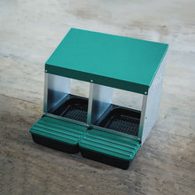 Load image into Gallery viewer, EggHouse Galvanized Nesting Box (Up to 20 Birds)
