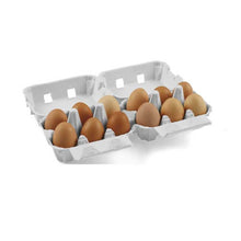 Load image into Gallery viewer, 12-Egg Cartons (2x6) - Natural Pulp, Flat Top Blank
