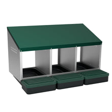 Load image into Gallery viewer, EggHouse Galvanized Nesting Box (Up to 30 Birds)
