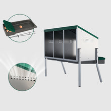 Load image into Gallery viewer, EggHouse Galvanized Nesting Box (Up to 30 Birds)
