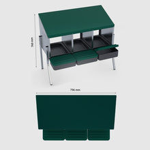 Load image into Gallery viewer, EggHouse Galvanized Nesting Box (Up to 30 Birds)
