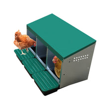 Load image into Gallery viewer, EggHouse Galvanized Nesting Box (Up to 30 Birds)
