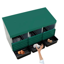 Load image into Gallery viewer, EggHouse Galvanized Nesting Box (Up to 30 Birds)
