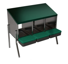 Load image into Gallery viewer, EggHouse Galvanized Nesting Box (Up to 30 Birds)
