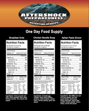 Load image into Gallery viewer, One Day Emergency Food Supply
