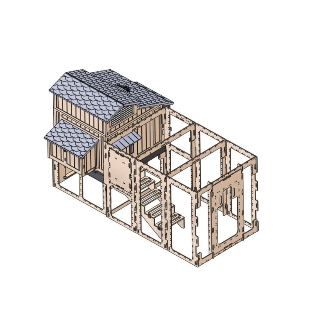 Large Coop Run (Large Chicken Coop, Stand and Stairs Sold Separately)