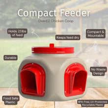 Load image into Gallery viewer, Compact Chicken Feeder
