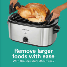 Load image into Gallery viewer, Electric Roaster Oven 22 Quarts, Stainless Steel
