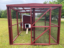 Load image into Gallery viewer, Wooden 16 Ft. Chicken Run (8’W X 16’L X 6’3”H)
