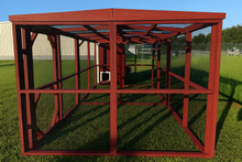 Load image into Gallery viewer, Wooden 16 Ft. Chicken Run (8’W X 16’L X 6’3”H)
