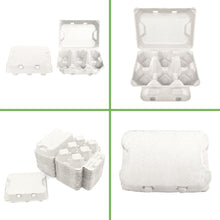 Load image into Gallery viewer, Henlay Duck Egg Cartons — Holds Half Dozen Jumbo Eggs — Blank Flat Top, 2 colors, 20 or 100
