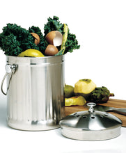 Load image into Gallery viewer, 1-GALLON STAINLESS STEEL COMPOST KEEPER
