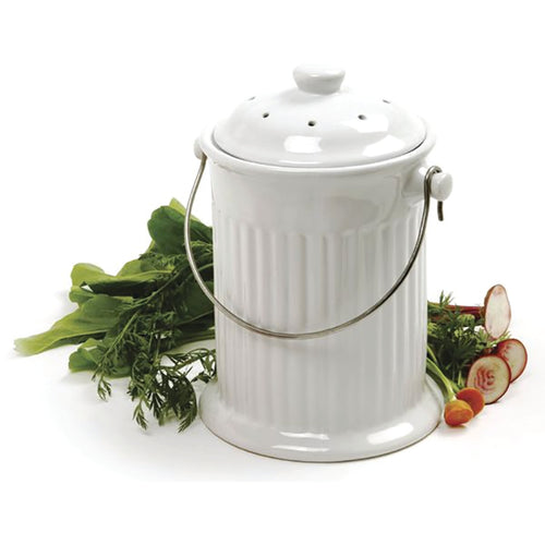 Roots & Harvest 1 gal. Homestead Stoneware Crock with Lid