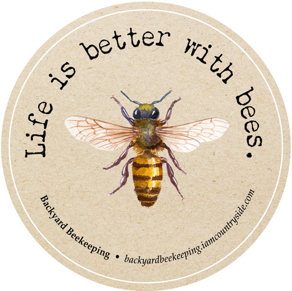 LIFE IS BETTER WITH BEES STICKER