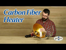 Load and play video in Gallery viewer, 1200 WATT CARBON FIBER HEATER WITH 16&quot; DIA SHADE
